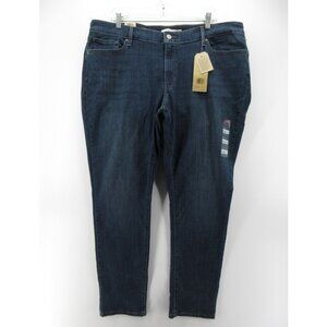 Levis 711 Jeans 24W Plus Skinny Mid Rise Denim Red Tab Preppy NEW